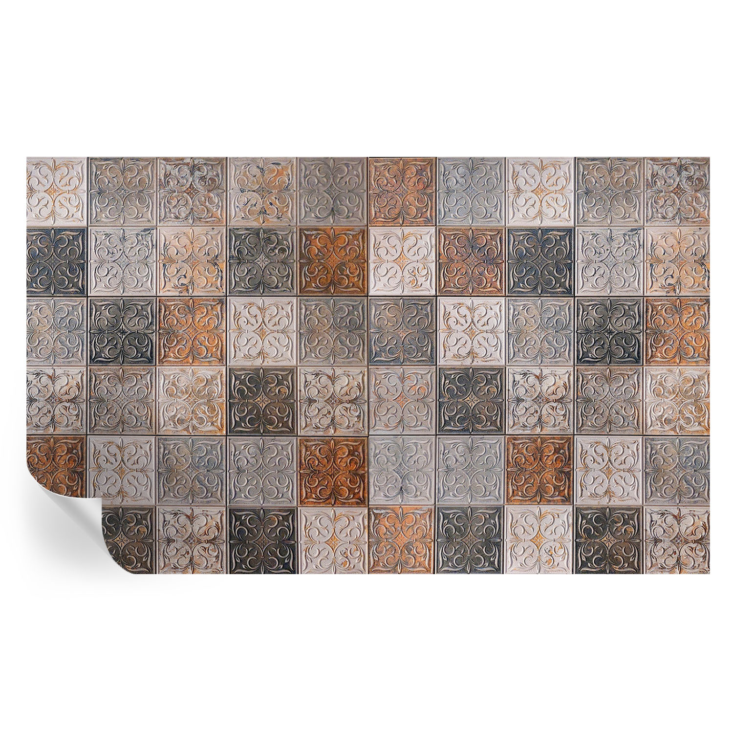 Papel parede adesivo azulejos ornamentais 416x254 tulup