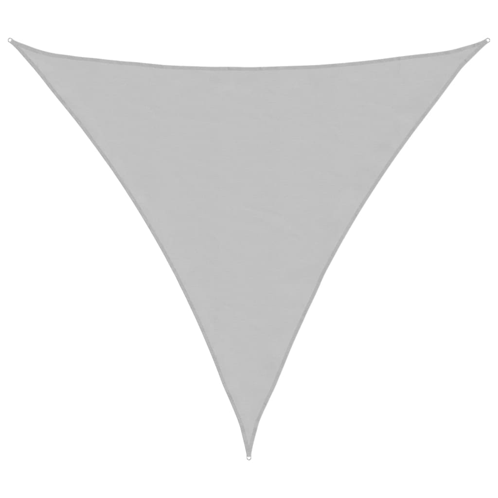 vidaXL toldo de vela poliéster oxford 100% gris claro 6x6x6 m