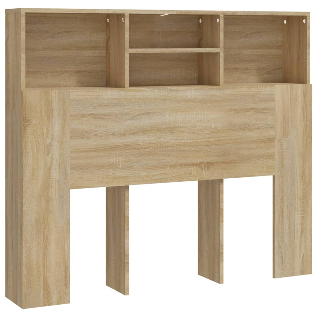 vidaXL mueble cabecero color roble sonoma 120x19x103,5 cm