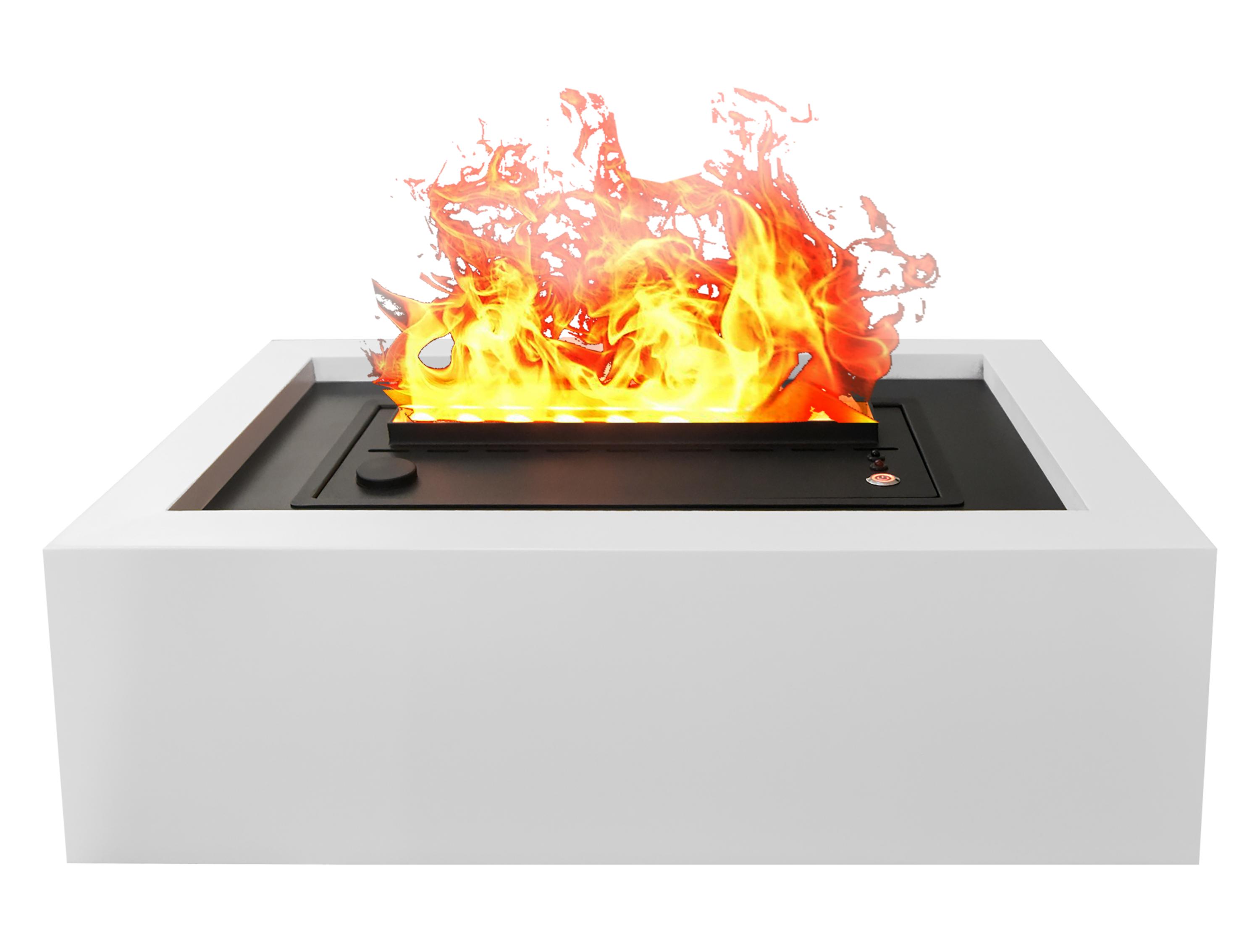 Queimador de vapor firecool table cor branco