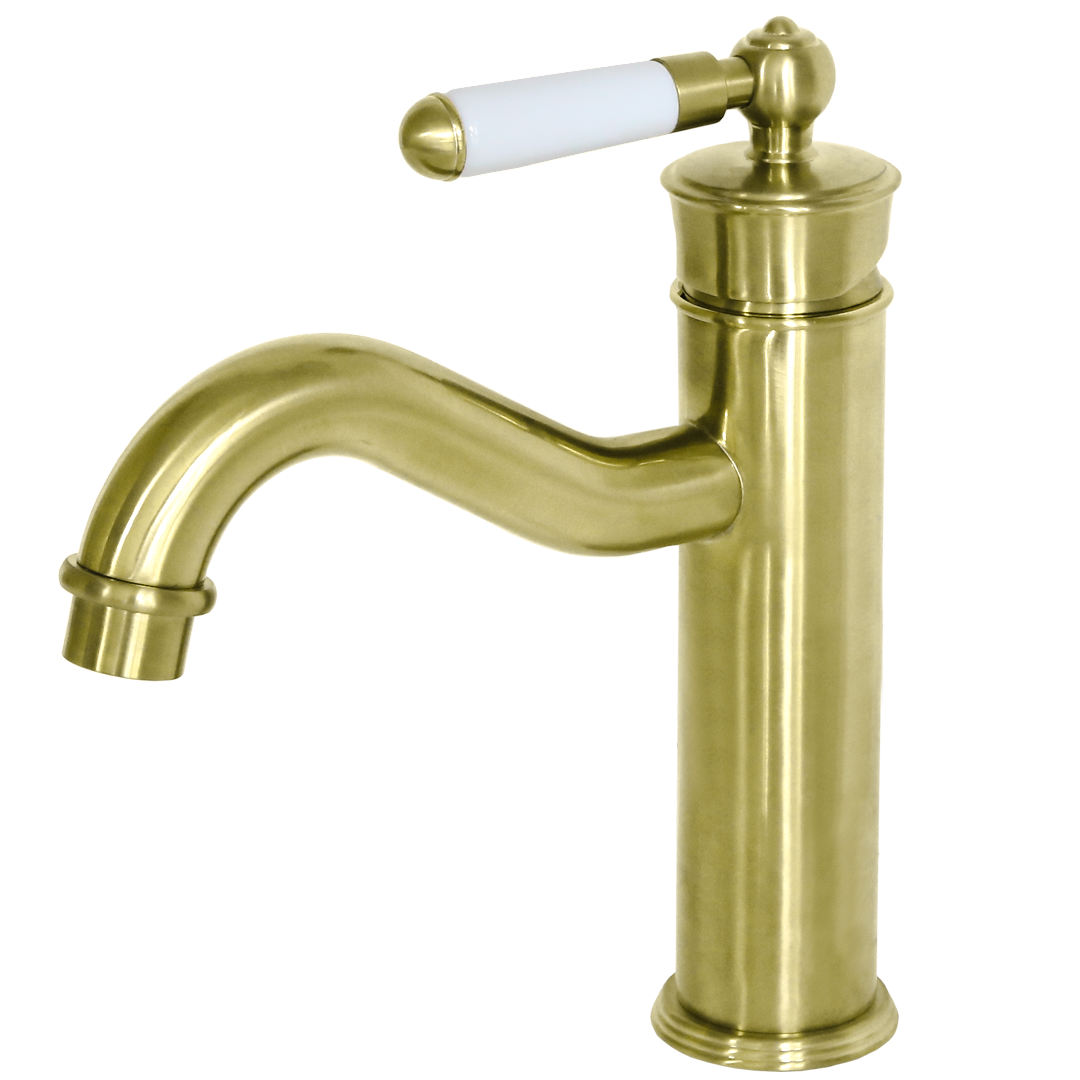 Leeds mezclador bajo lavabo rétro oro cepillado
