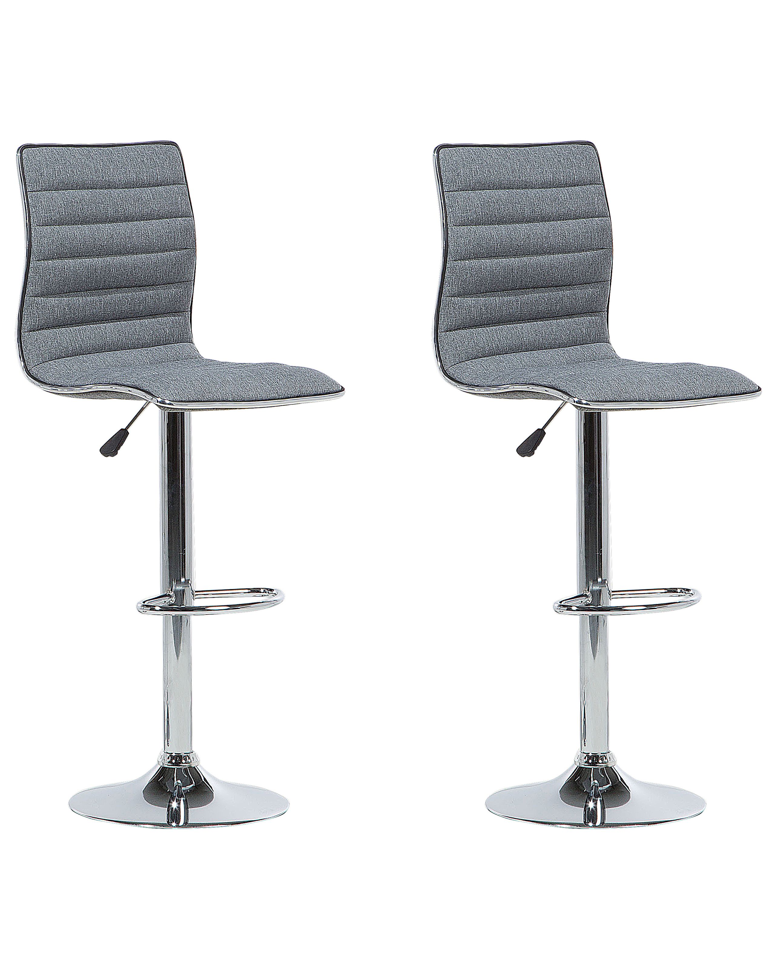 Conjunto de 2 bancos de bar lucerne cinzento
