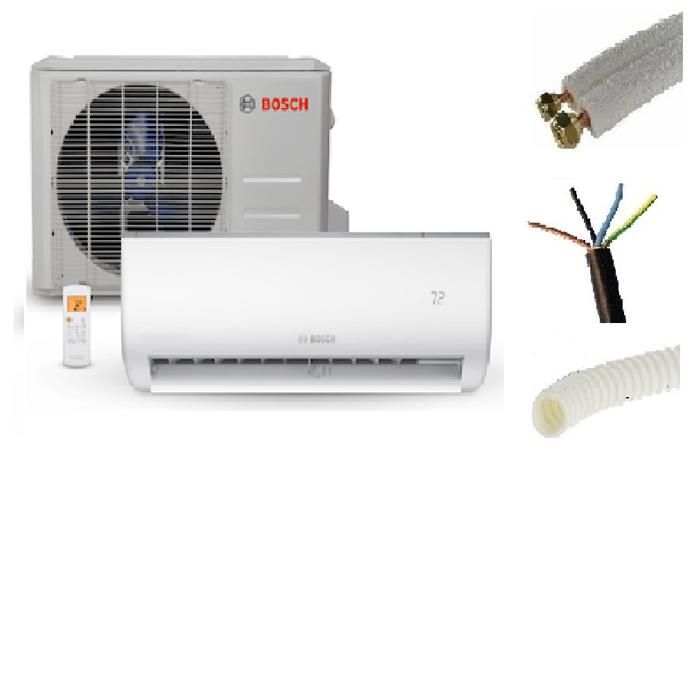 Climatização de parede - Bosch - 7200w inverter - reversível - kit de insta