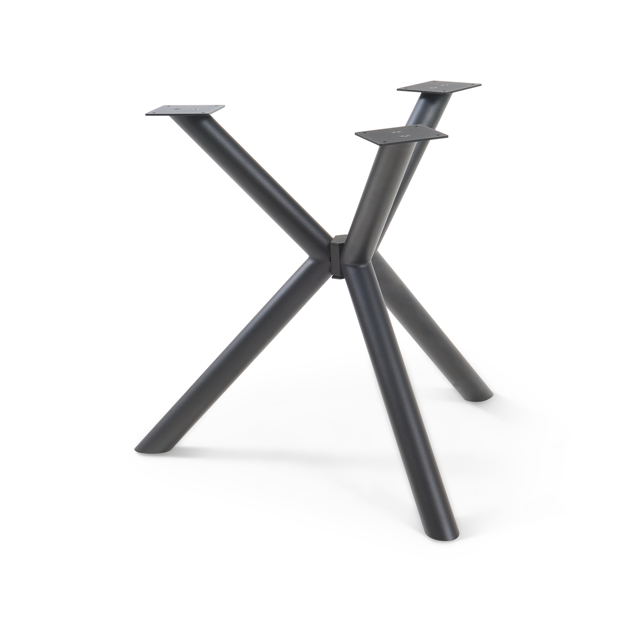 Armação de mesa viserinna em aço 94,5 x 94,5 x 73 cm preto [en.casa]