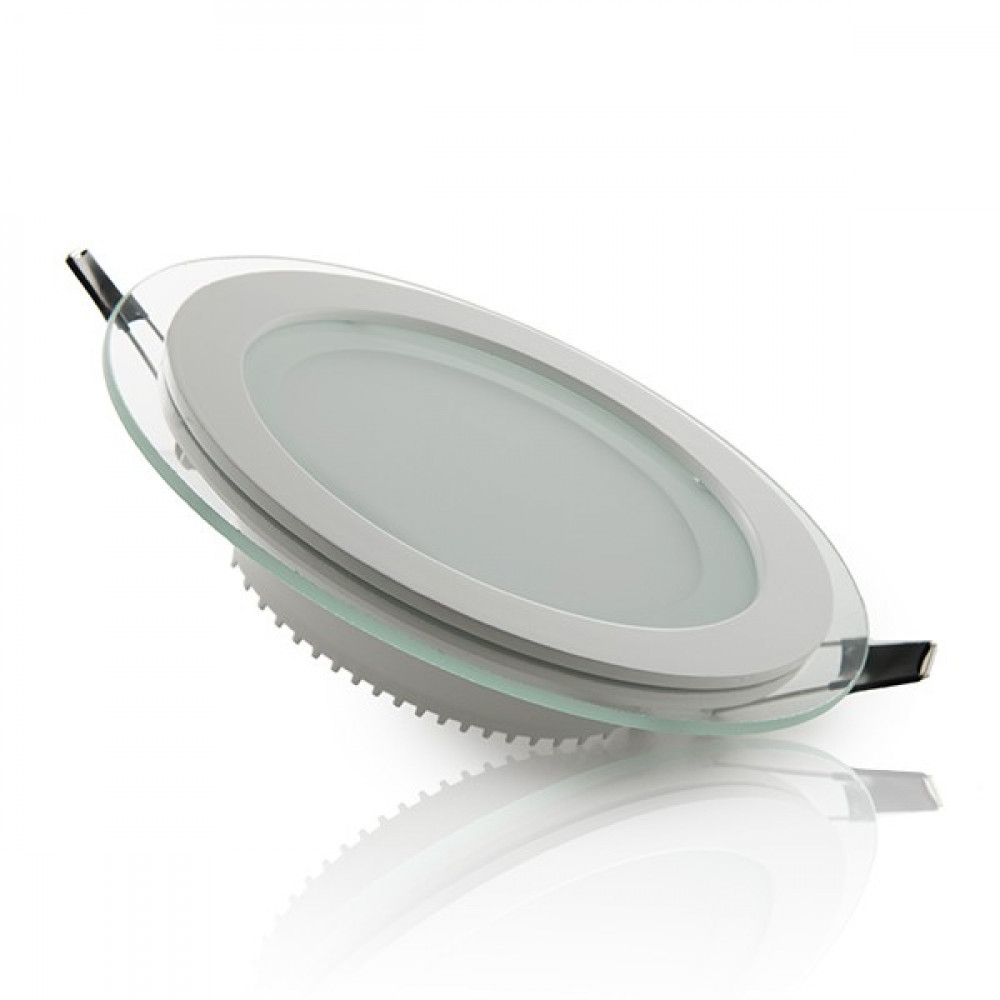 Downlight LED 12w 1200lm 6000ºk vidro circular ø160mm 40.000h
