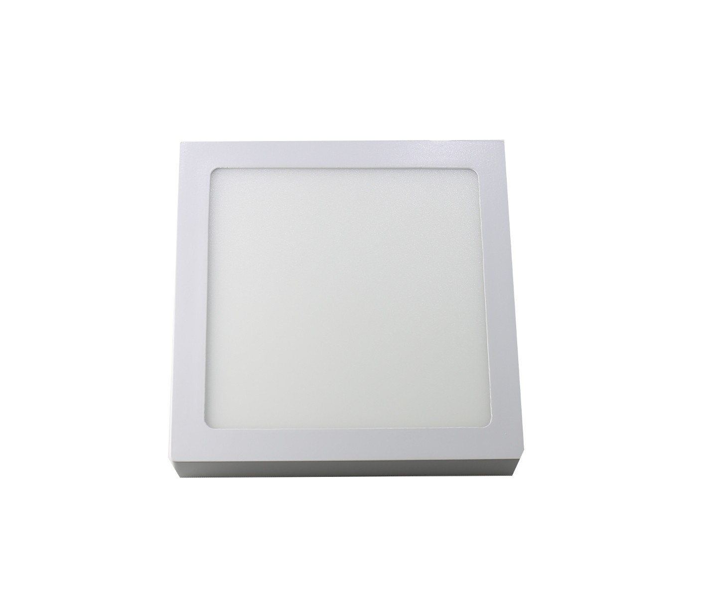 Downlight LED 18w luz tom frio 6000k, superfície quadrada. Cor branca
