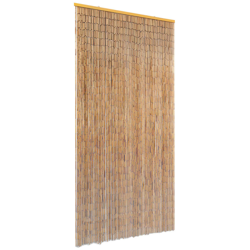 Cortina de porta anti-insetos em bambu 90x220 cm