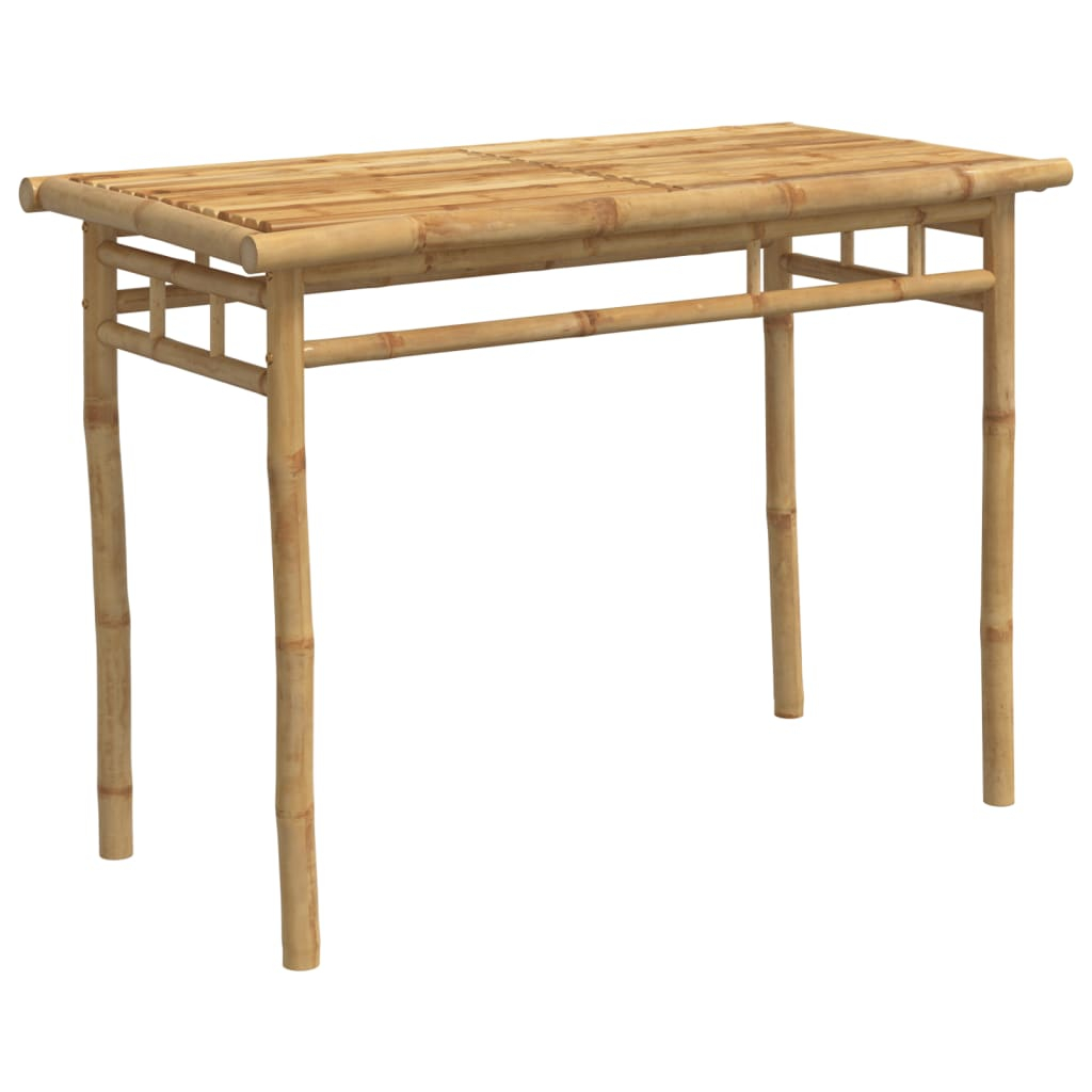 Mesa de jantar para jardim 110x55x75 cm bambu