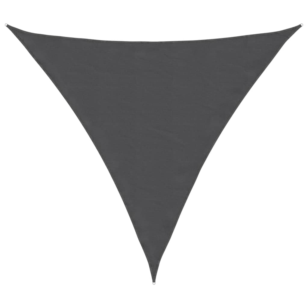 vidaXL toldo vela triangular tela oxford gris antracita 3,6x3,6x3,6 m