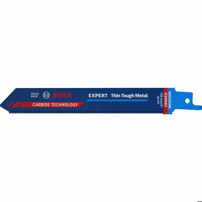 Lâmina de serra sabre de metal duro expert s922ehm 150 mm Bosch para aço in