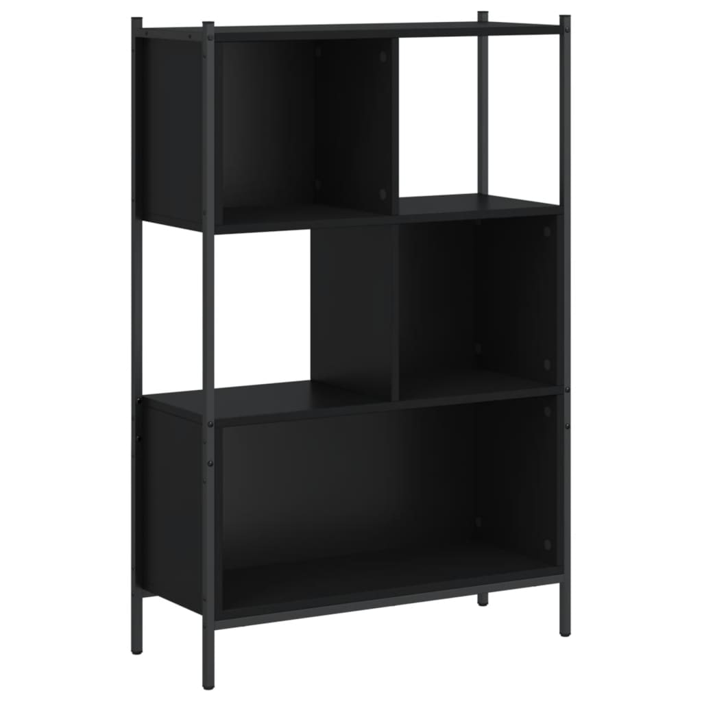 vidaXL estantería de madera de ingeniería negra 72x28x109 cm