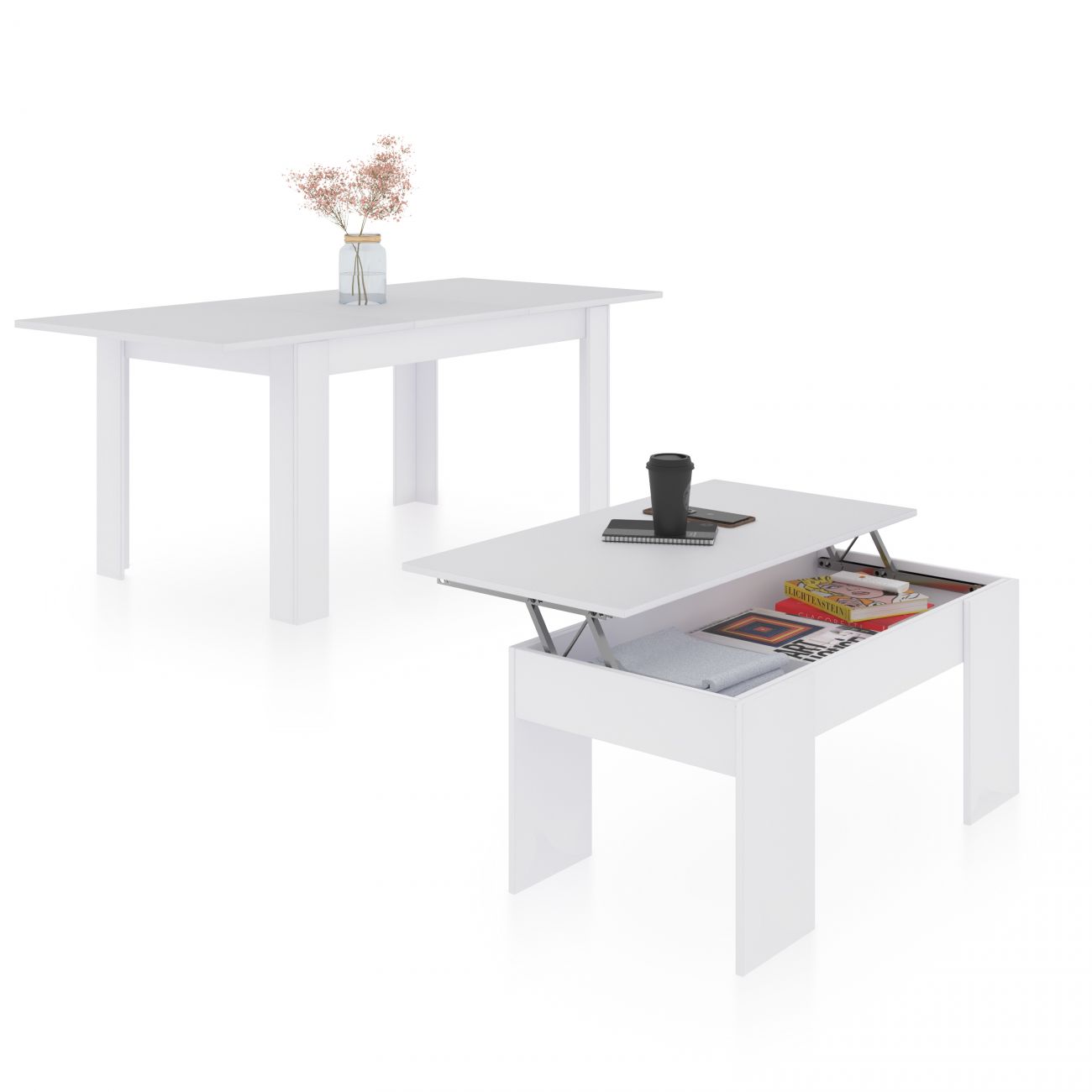 Pack mesa de jantar 140 e mesa de centro vita
