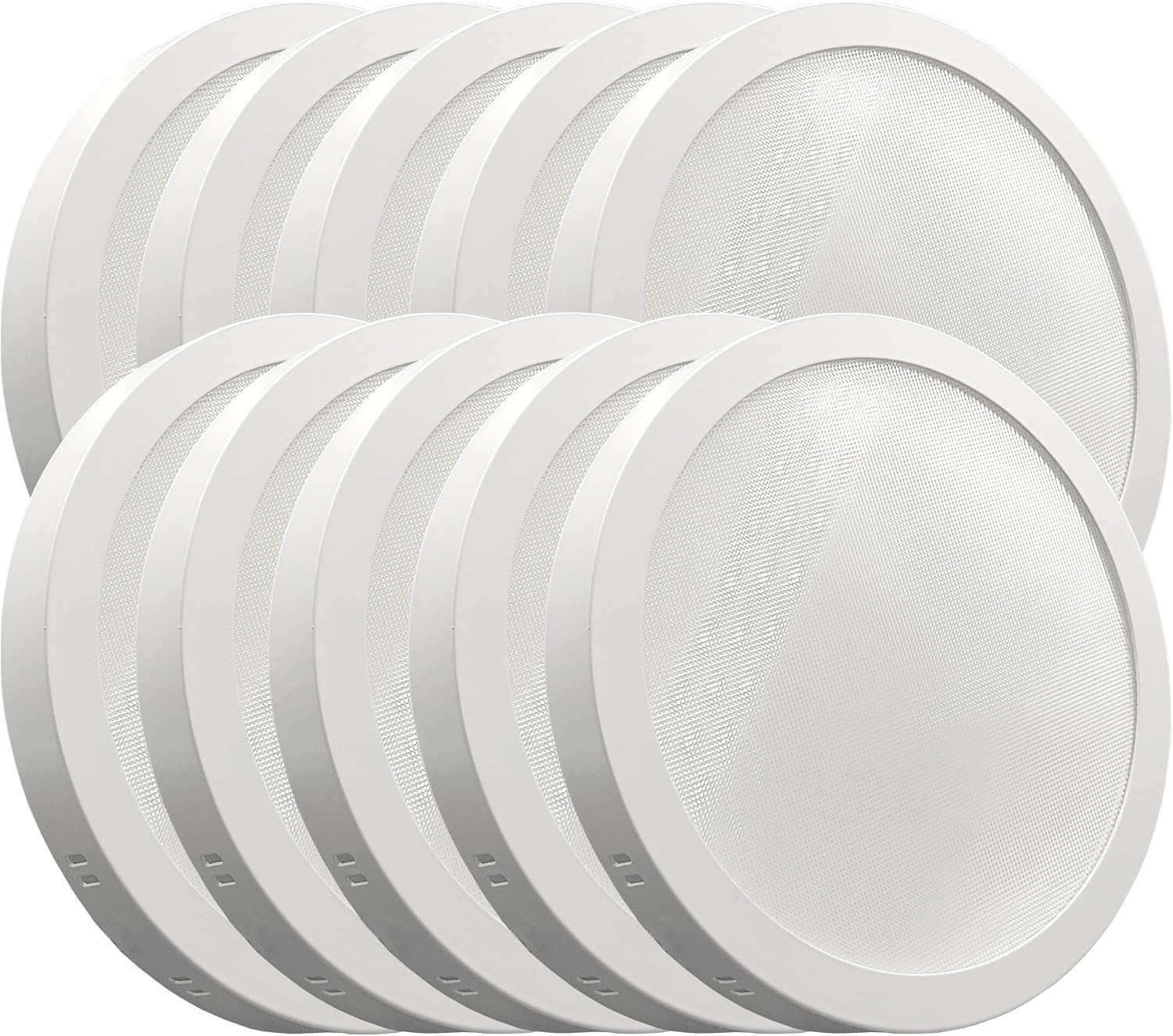 Pack x10 plafon LED circular 24w (240w), 2880lm, luz selecionável 4cct