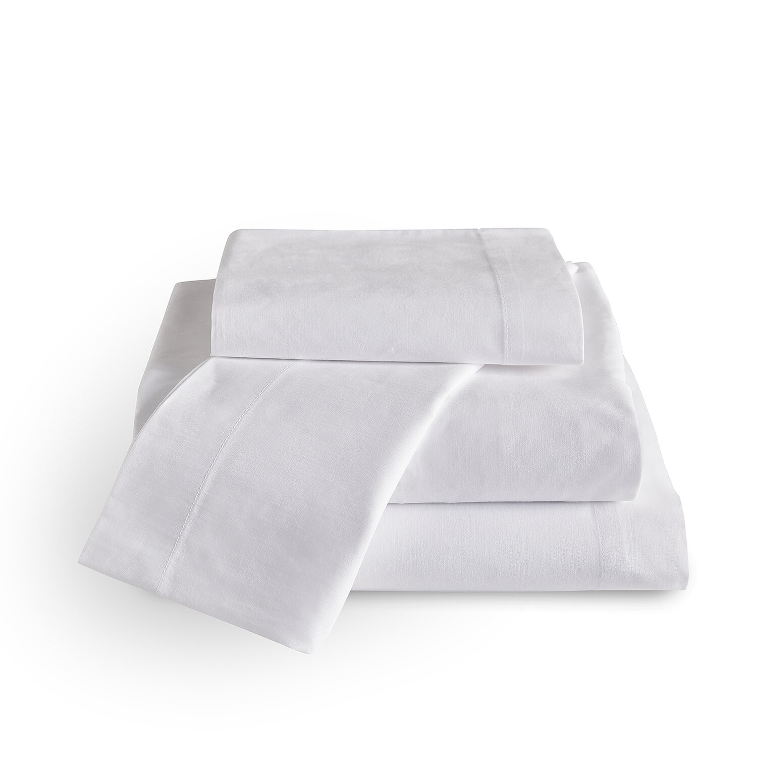 Conjunto de lençóis 180x200cm pikolin home aLGodão 300 fios branco