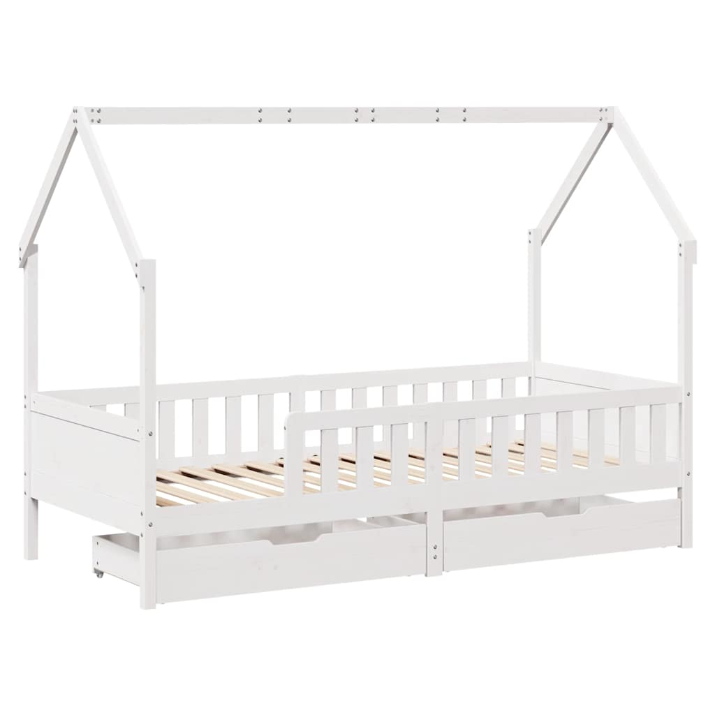 vidaXL estructura de cama para niños con cajones madera pino 90x200 cm