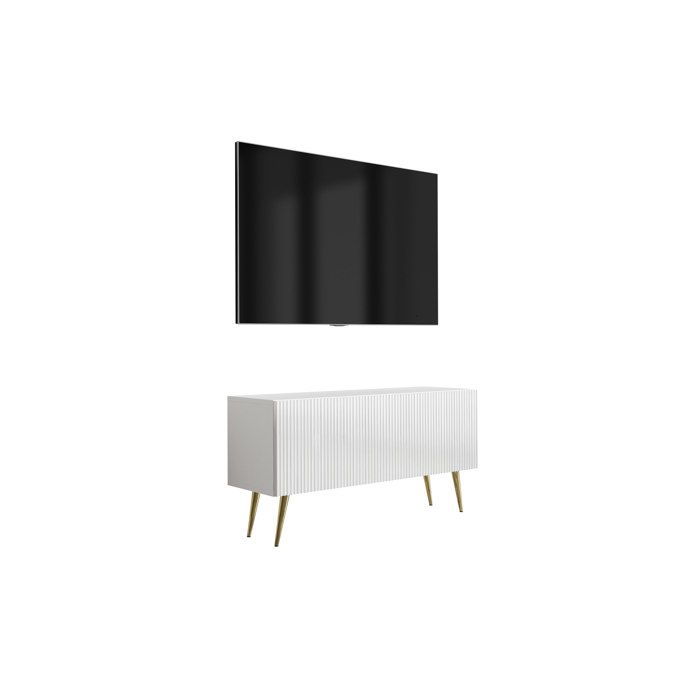 Móvel tv - branco mate - 100 x 32 x 52 cm