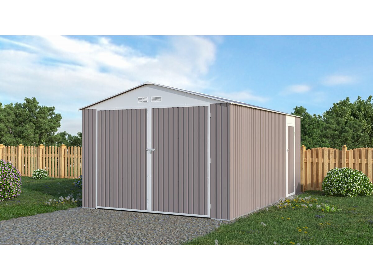 Garagem metálica "nevada" - 18,56m² com calha