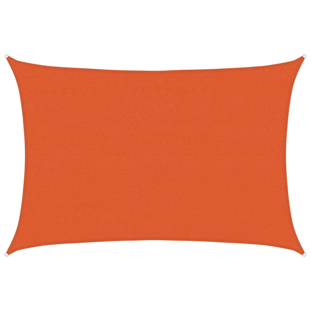 Guarda-sol estilo vela 160 g/m² 4x6 m hdpe laranja