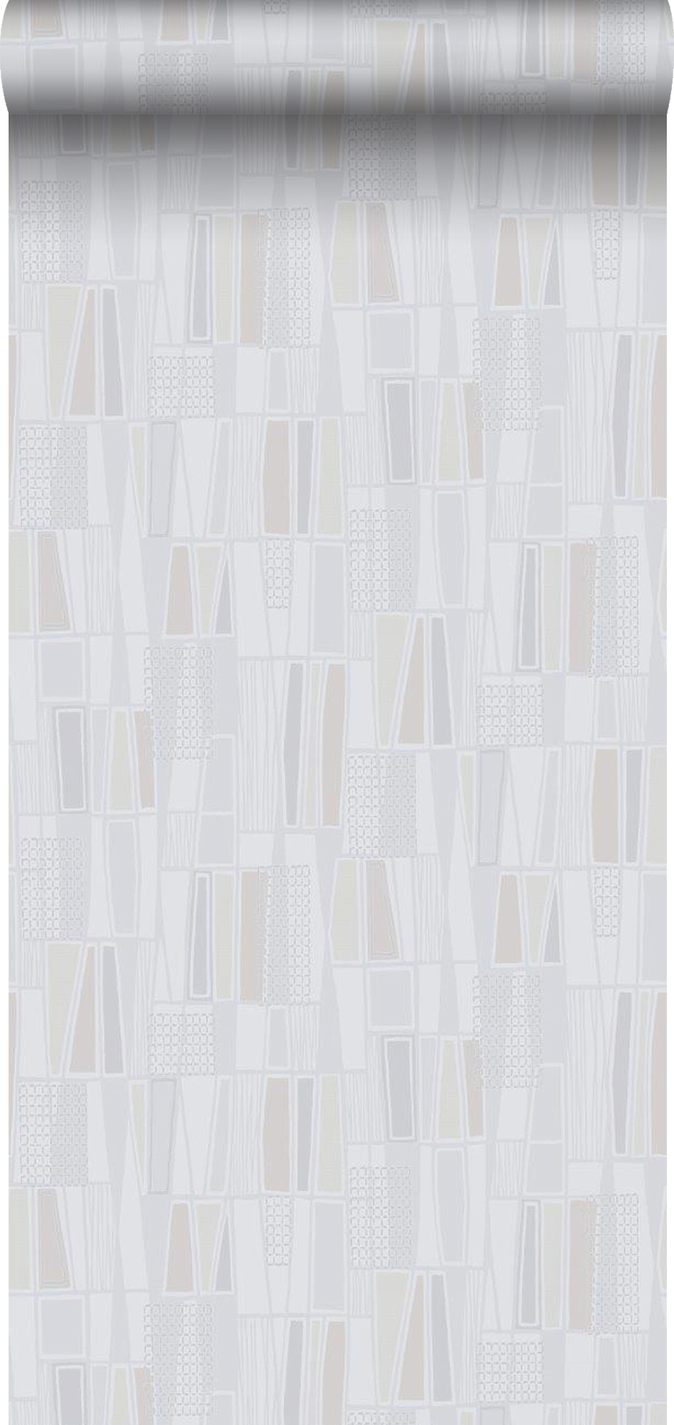 Borastapeter papel de parede motivos geométricos cinzentoebege