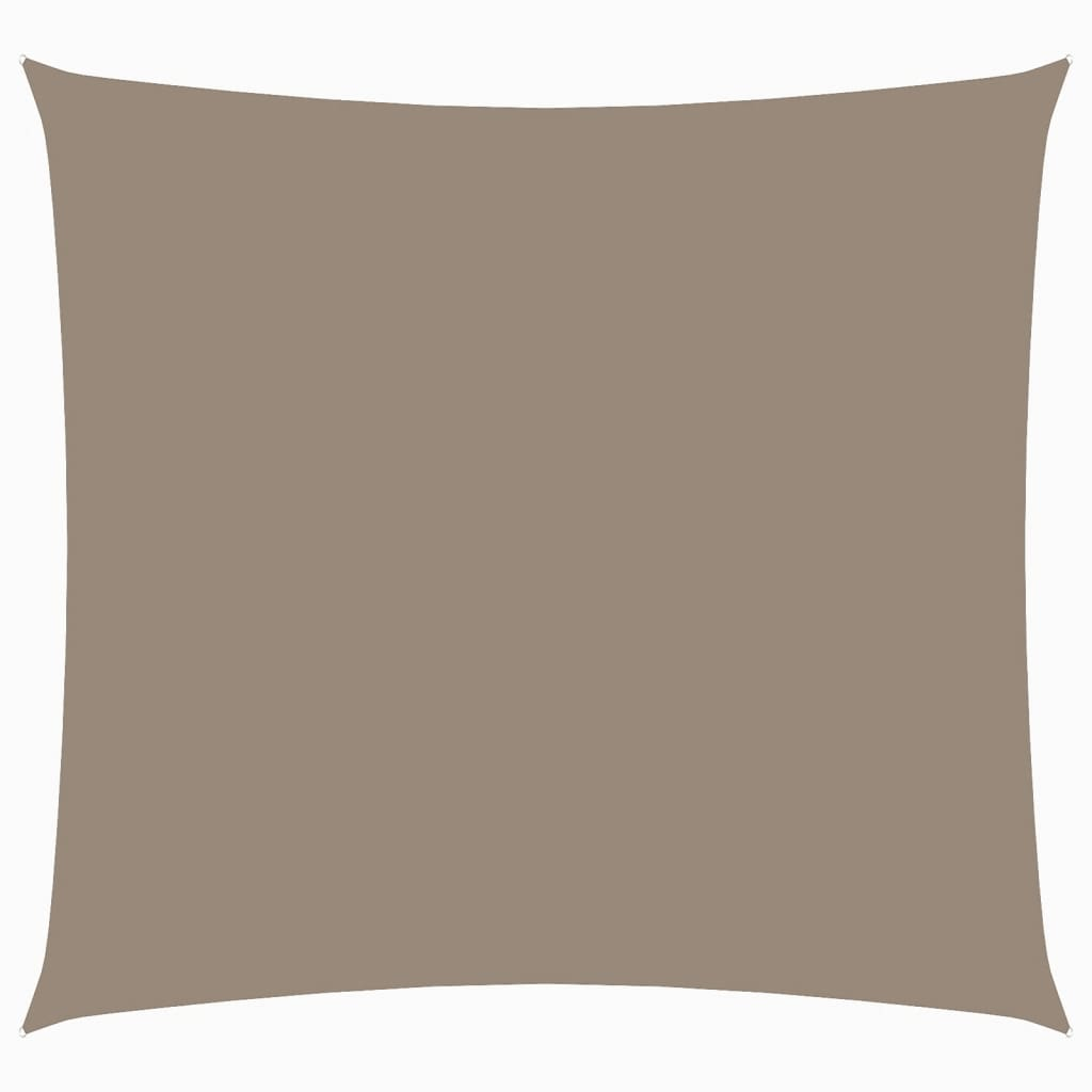 vidaXL toldo de vela cuadrado tela oxford gris taupe 6x6 m