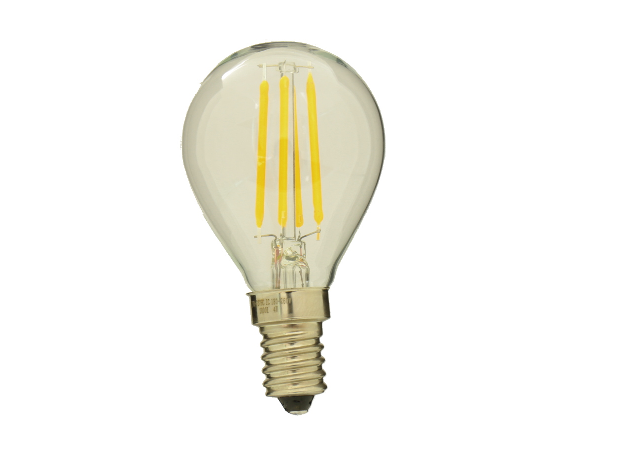 Lâmpada LED g45 filamento 4w rosca e14 branco 2700ºk