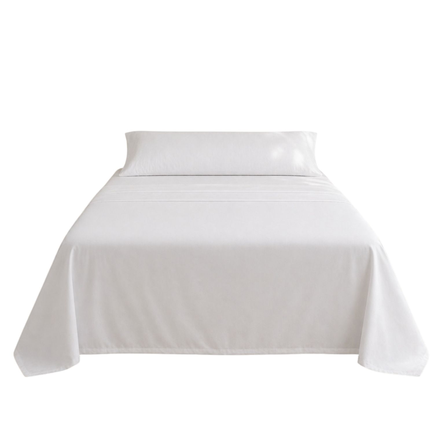 Jogo de lençóis branco cama de 135cm 144 fios donegal collections