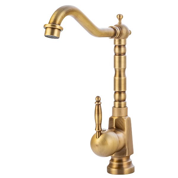 Torneira de lavatório retro, dourado