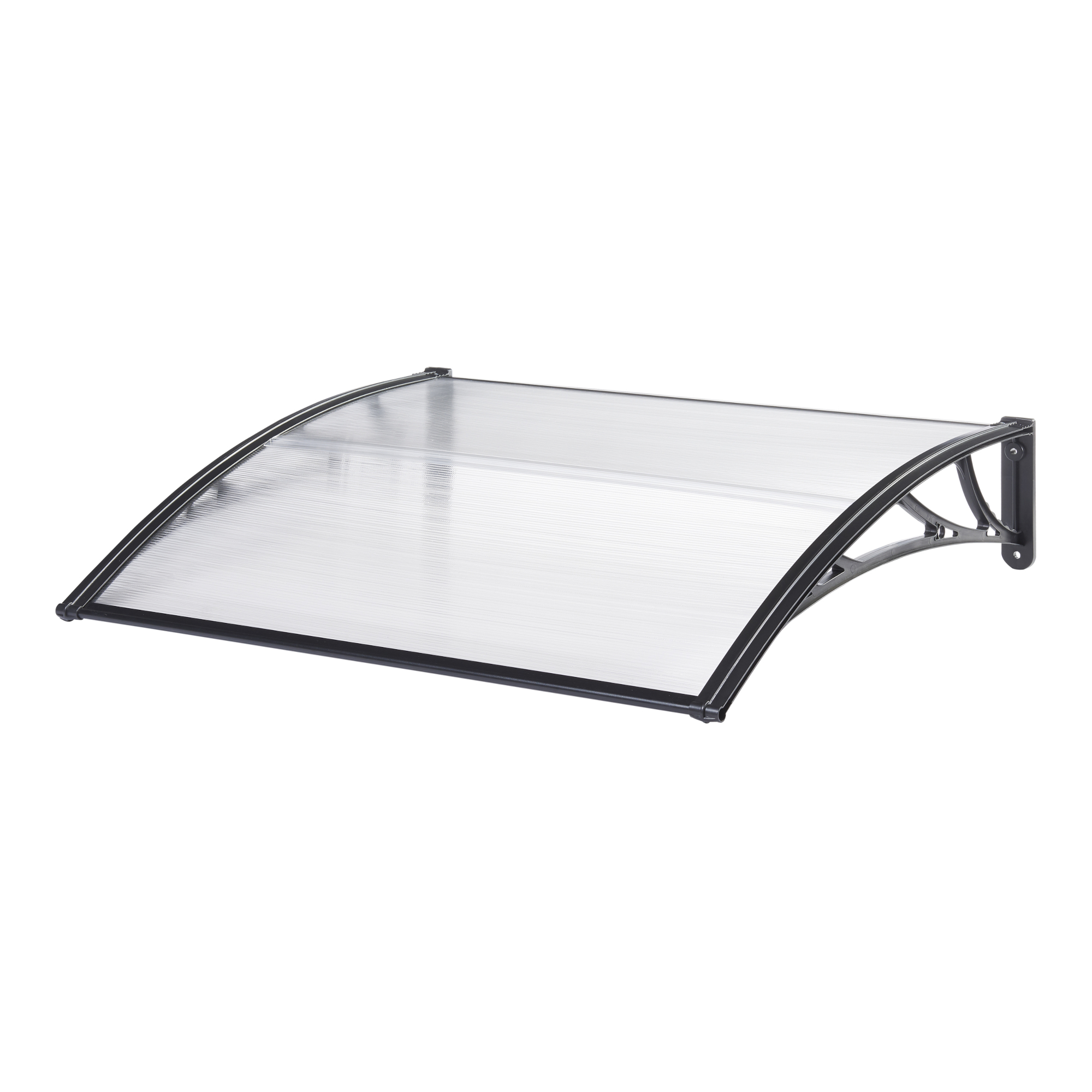 Toldo exterior mellerud para portas com proteção 120x80 cm Preto