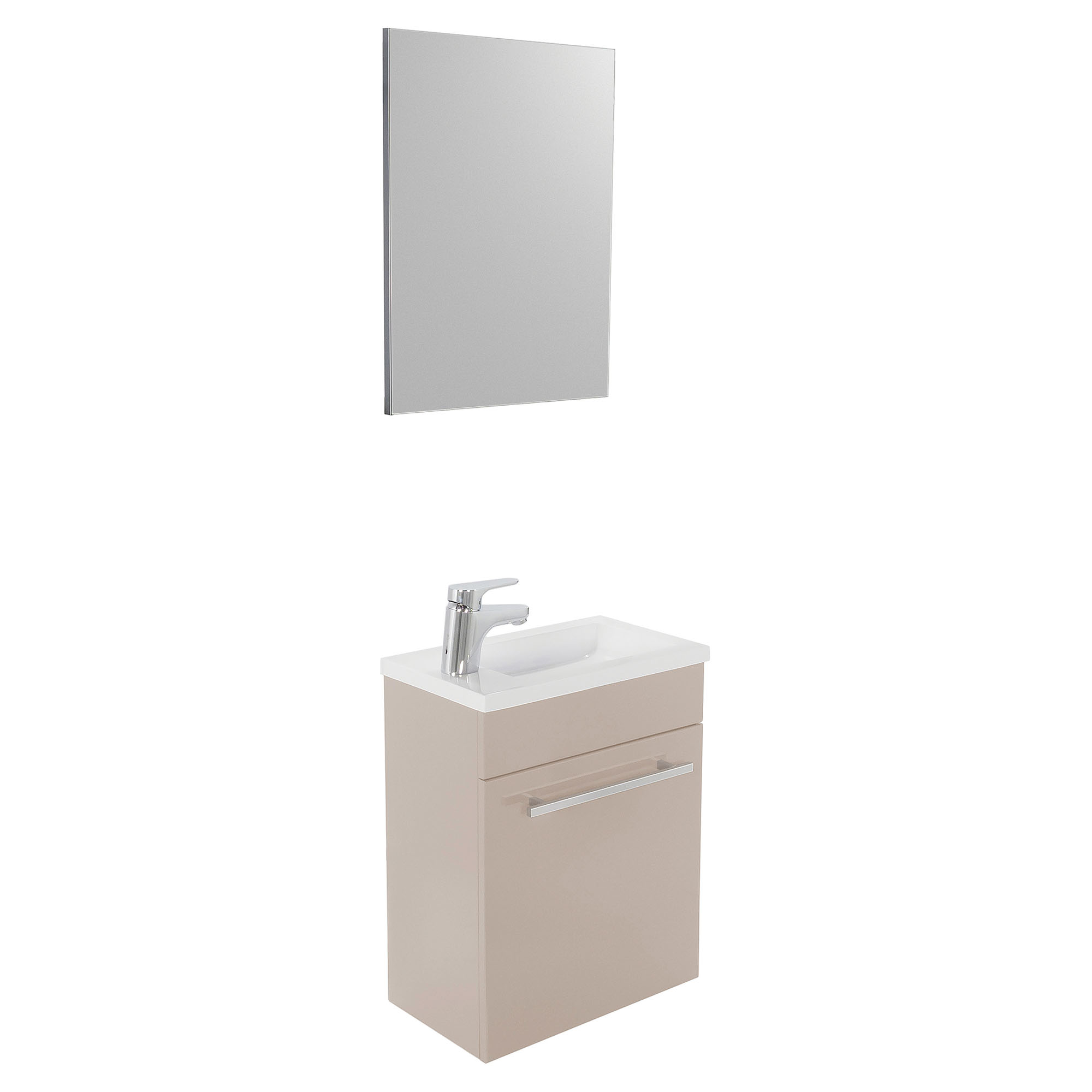 Ondee - lavatório nino - com espelho - 44cm - taupe