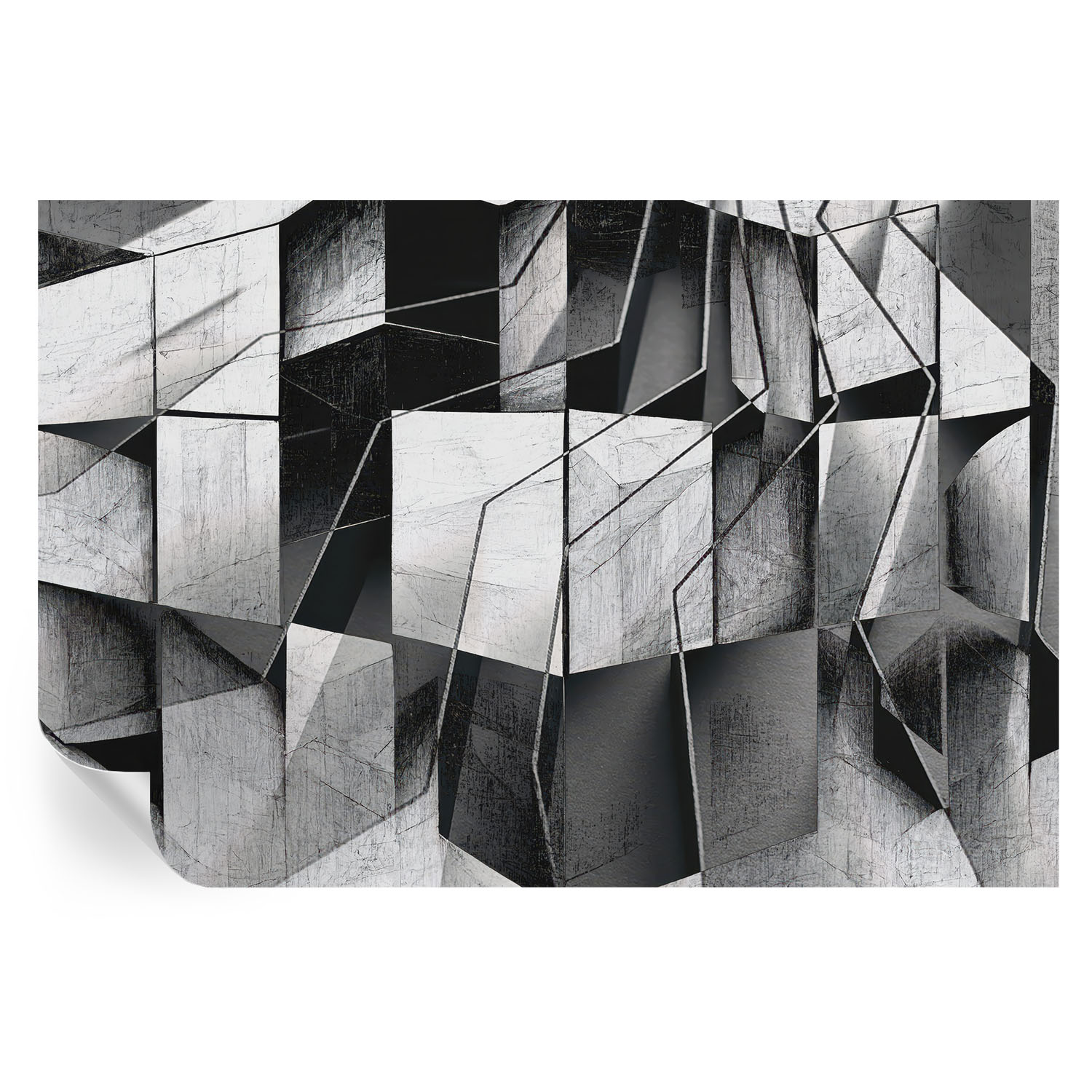Papel de parede adesivo abstração geométrica 104x152 tulup