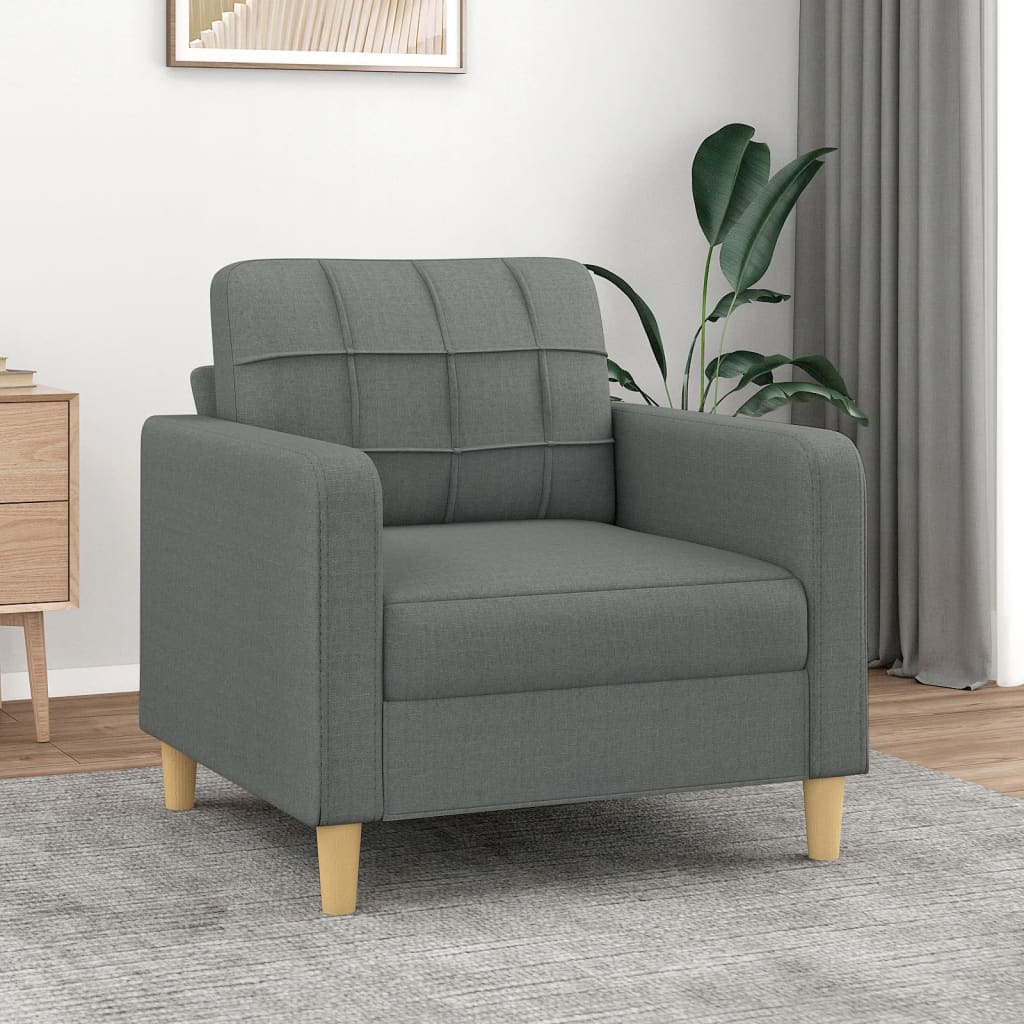 Poltrona 60 cm tecido cinzento-escuro ewg8428