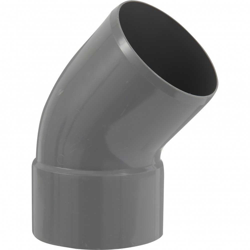 Cotovelo macho fêmea em PVC 45° - girpi - d: 100 mm - plástico - sintético
