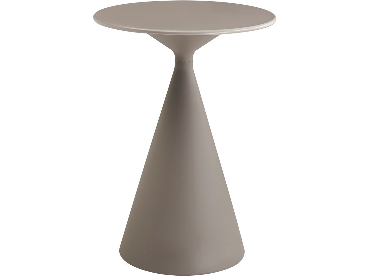 Mesa alta de jardim estilo bistrô ⌀80 cm <<néora>> - cinza-escuro