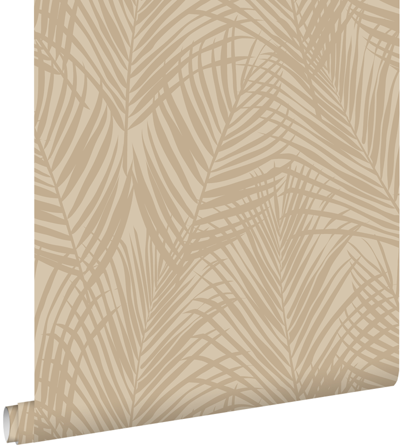 Estahome papel de parede folhas de palmeira bege 53 cm x 10.05 m
