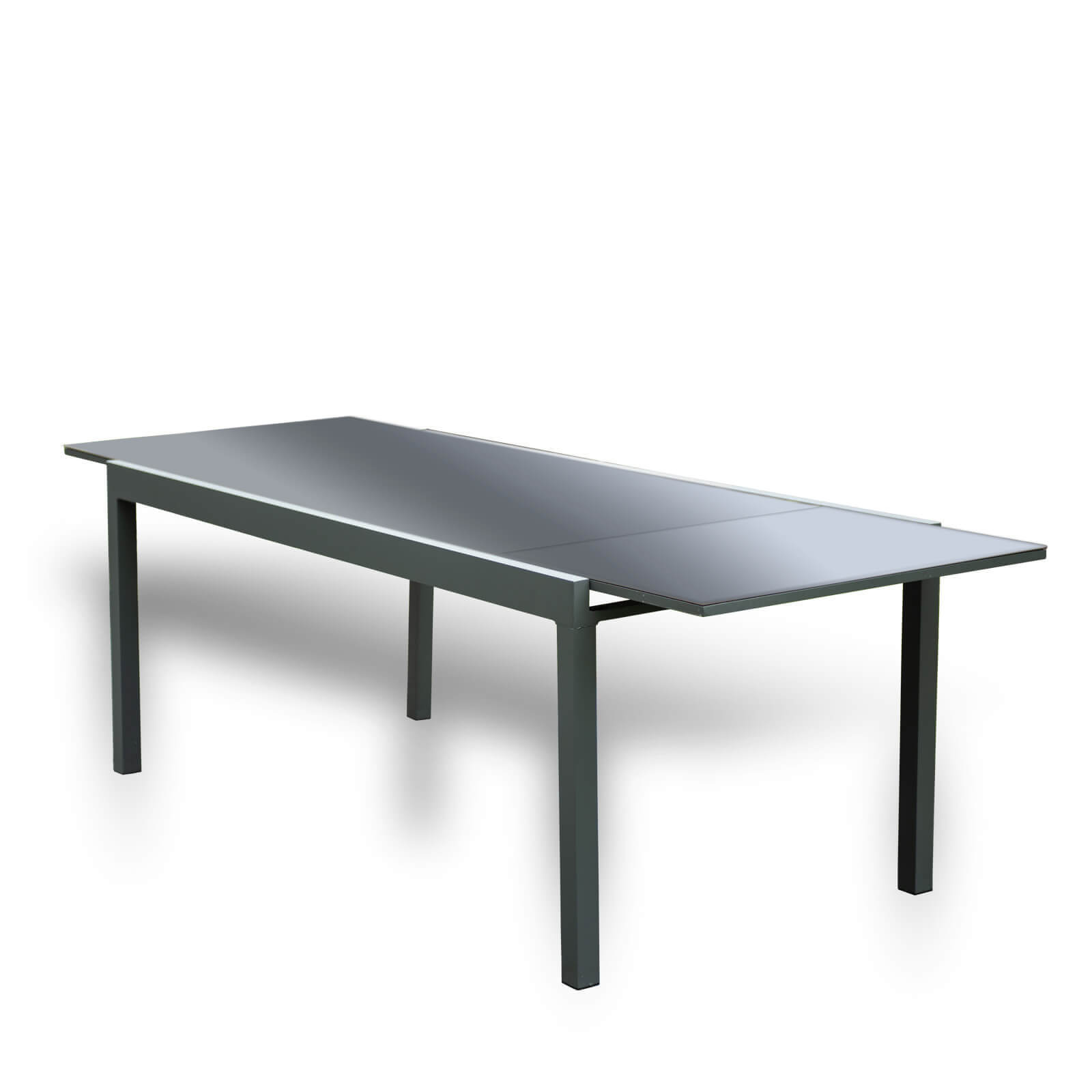 Mesa de jardín extensible sol de cristal - 180/240 x 90 cm