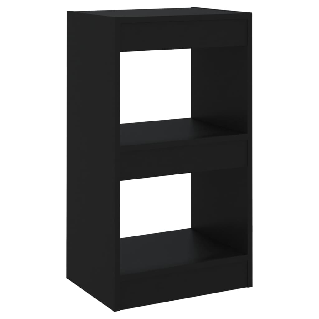 vidaXL estantería de libros/divisor de espacios negro 40x30x72 cm
