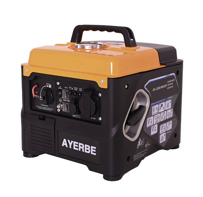 Gerador inverter gasolina 1100w kiotsu arranque manual silencioso