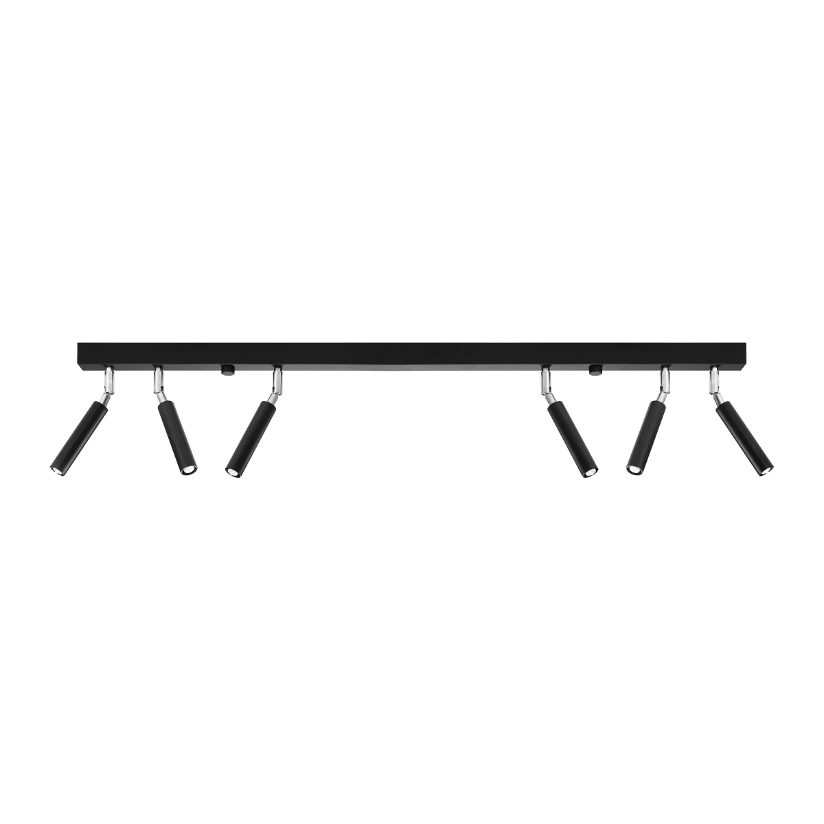Lámpara de techo eyetech 6 negro aluminio 100x20x3cm