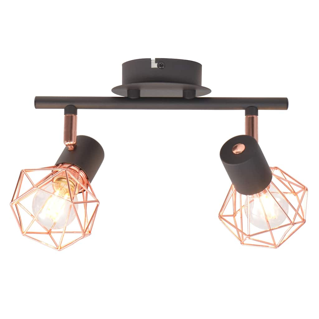 Luminária de teto vidaxl com 2 lâmpadas LED de filamento de 8 w