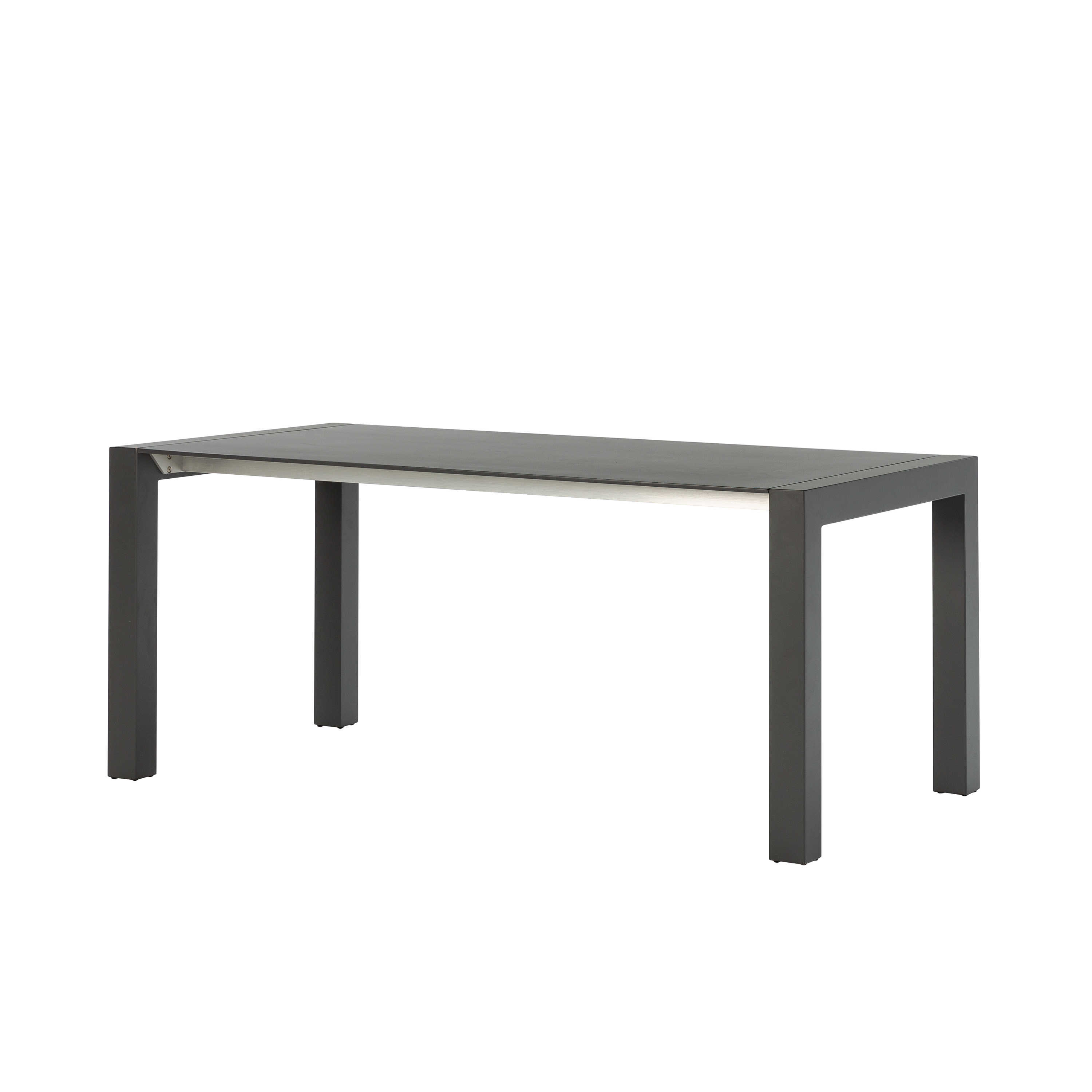 Mesa de jantar extensível 174, 219x90x76, madeira cinza fosca