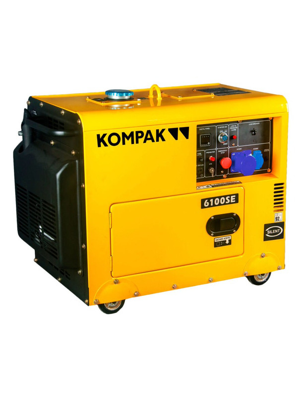 Gerador elétrico kompak k6100se insonorizado diesel
