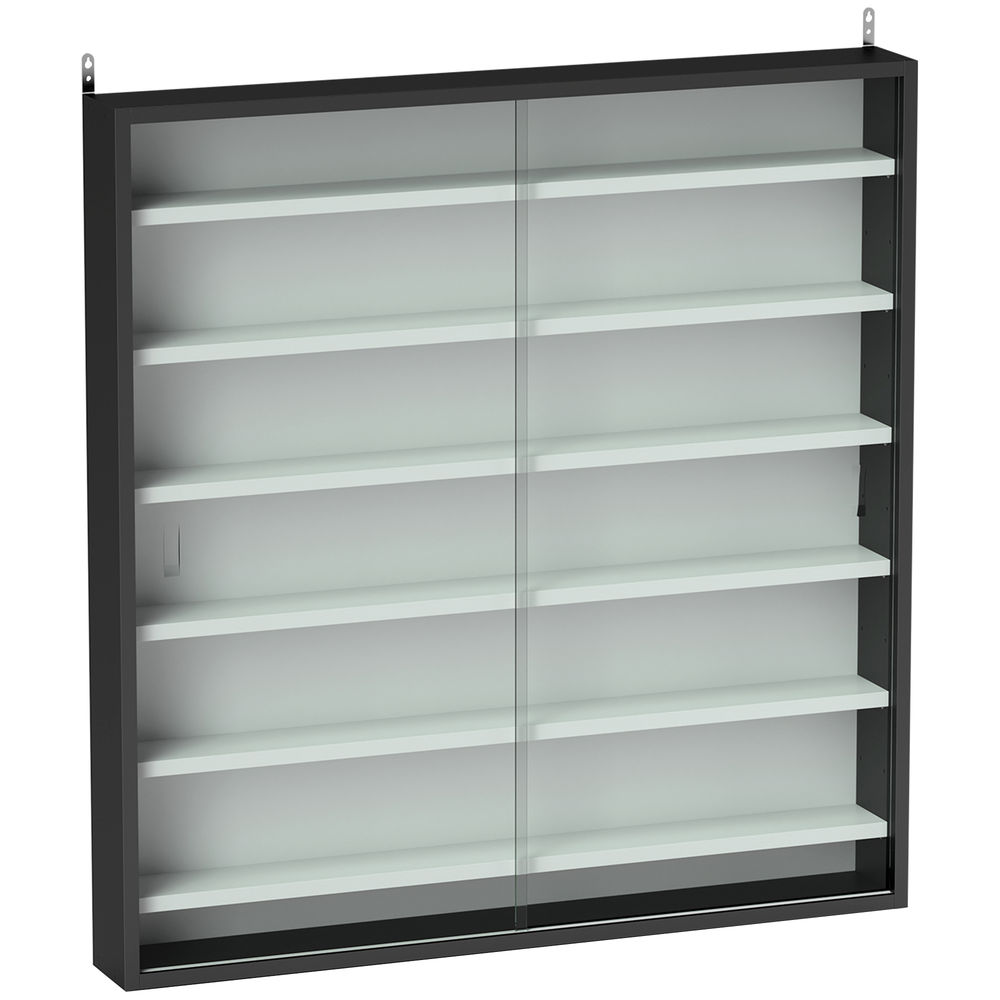Vitrina de parede 80x9,5x83 cm Homcom