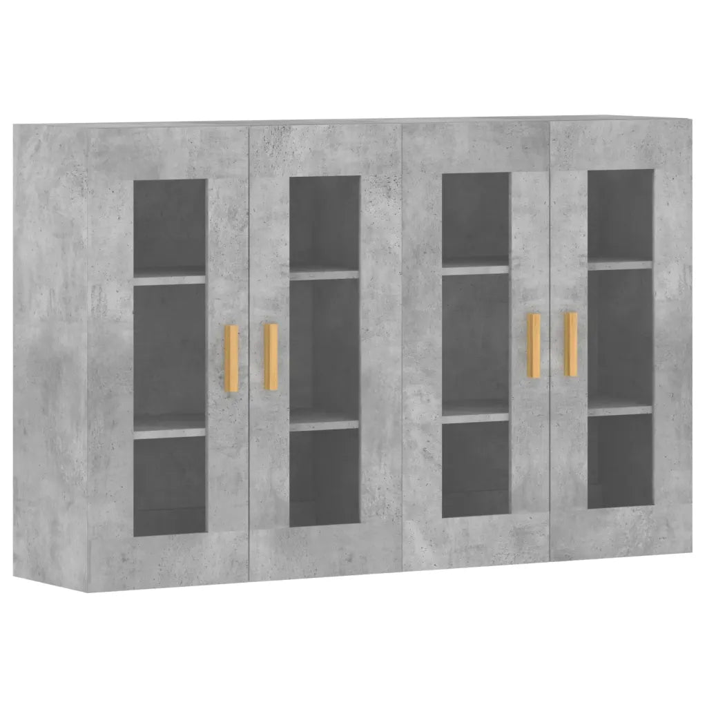 Conjunto de 2 prácticos armarios de pared para almacenamiento