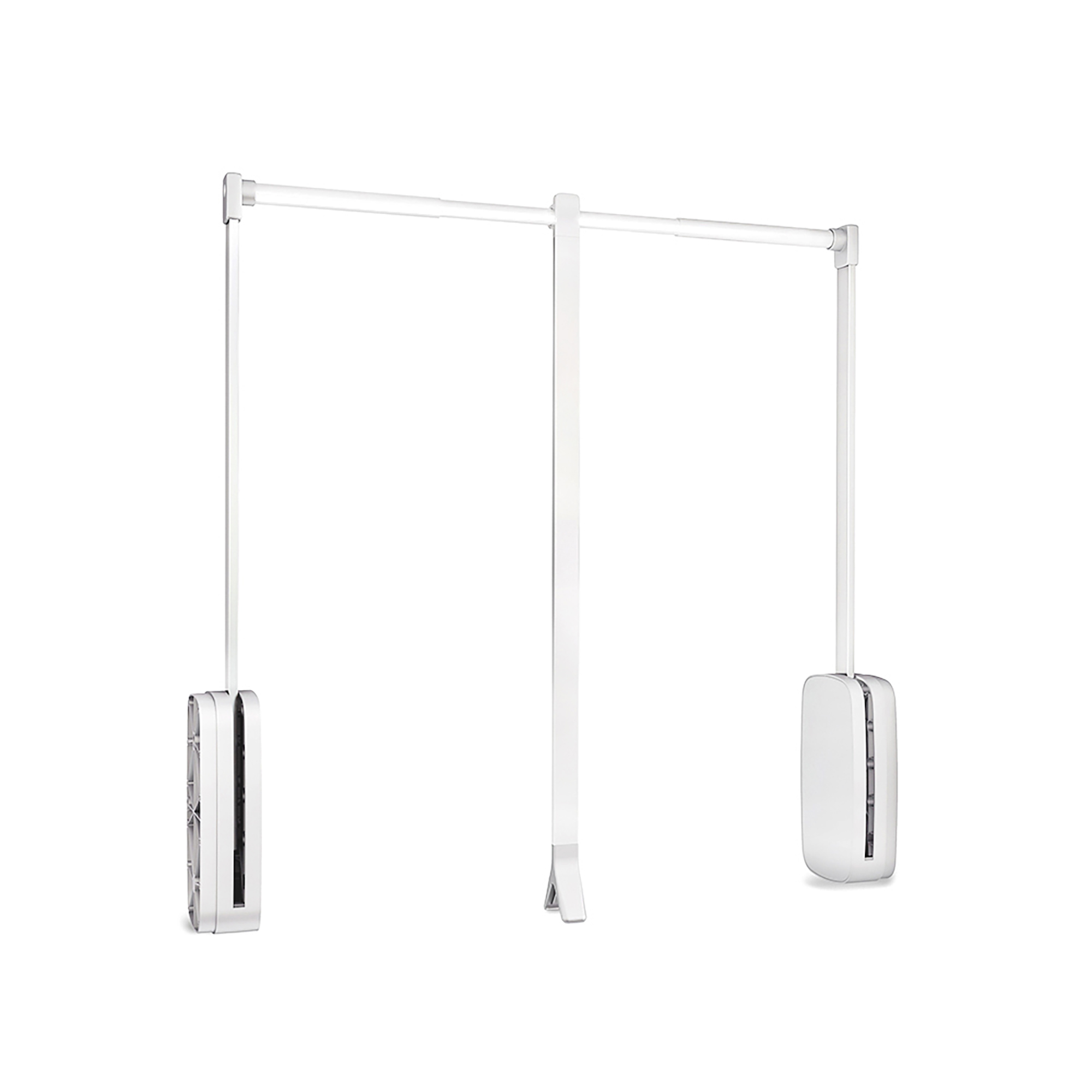 Emuca varão basculante para roupeiro sling, 600 - 830, plástico branco,
