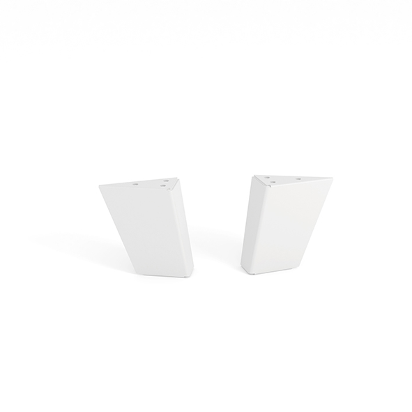 Rei | pé de metal 995 para mesa de centro ou armário | altura 10 cm | 90 x