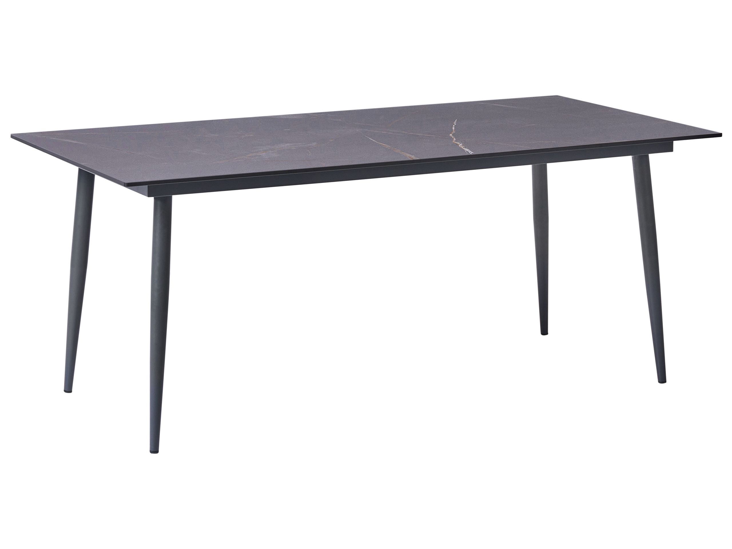 Mesa de jantar termolaminado de alta pressão (hpl) cinzento tolentino