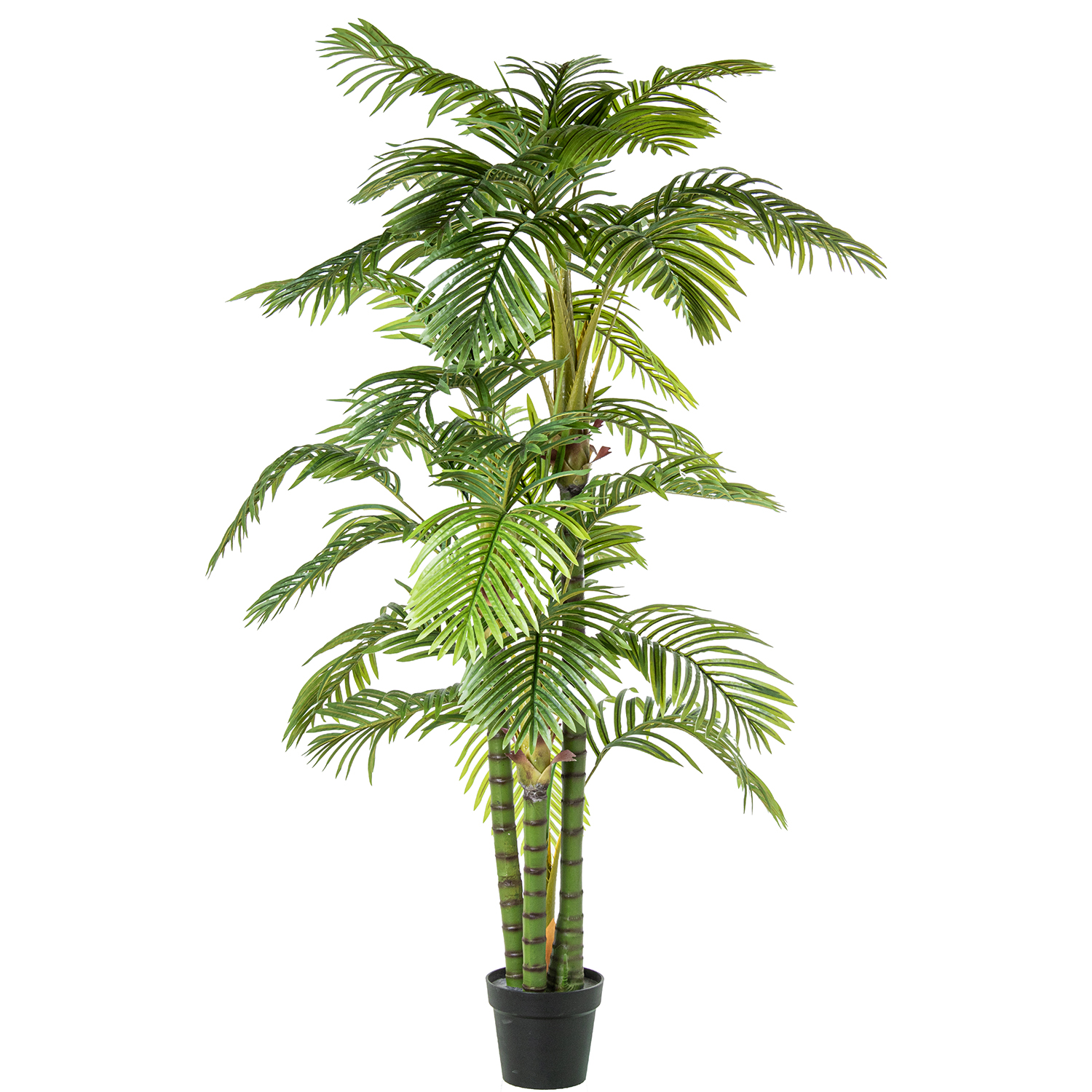 Palmeira artificial de 195 cm com 31 folhas.
