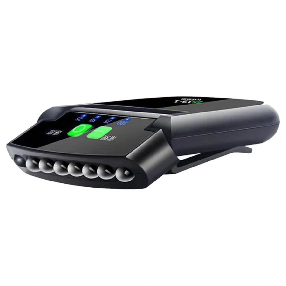 Lanterna LED clipe boné USB recarregável impermeável mãos livres
