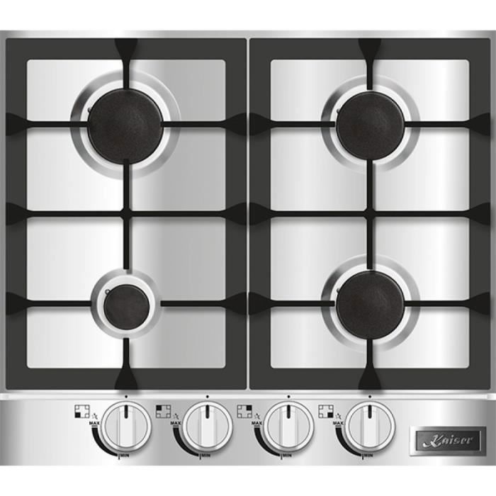 Fogão a gás - kaiser - kg 6357 turbo - 60 cm - aço inoxidável - fogão wok 3
