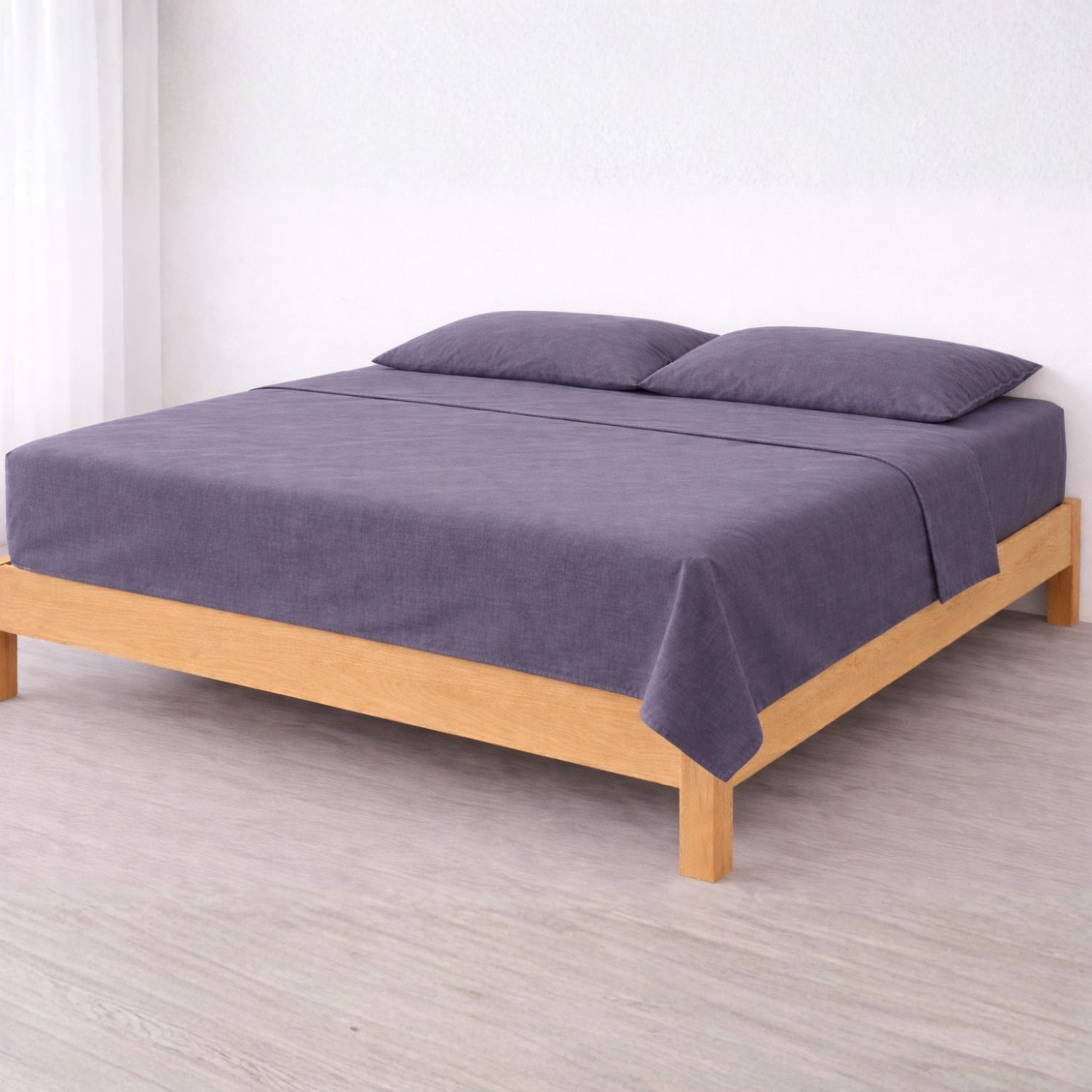 Lençol de cima carvão cama 180cm - 100% aLGodão - donegal collections